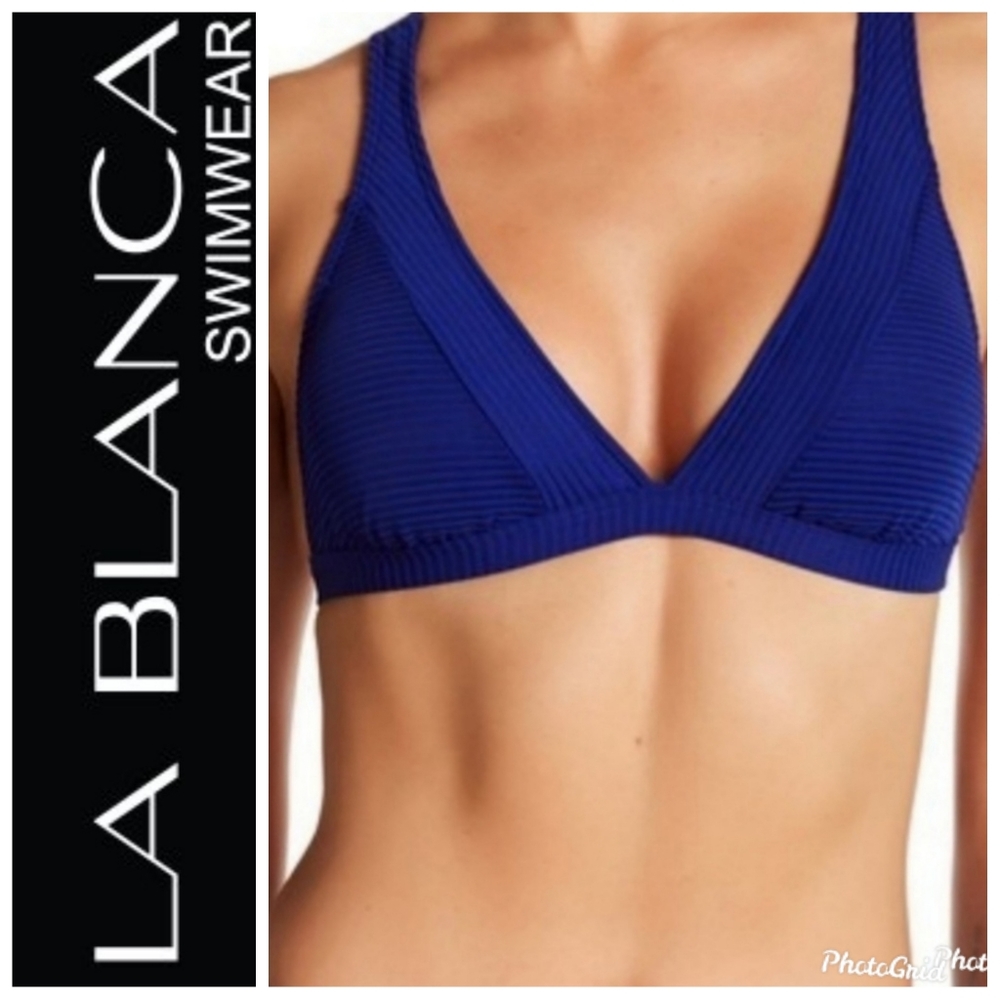 NEW La Blanca Cross Back Bikini Top